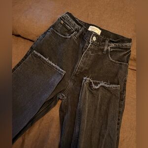 Abercrombie & Fitch Charcoal High-Rise Jeans